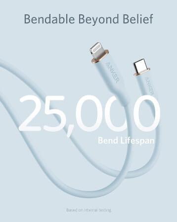 สายชาร์จเร็ว iPhone USB-C to Lightning (Anker 642 III Flow) ยาว 90cm สีฟ้า - AK413_3